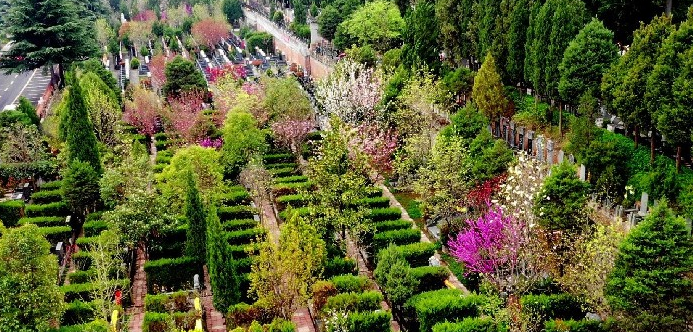 西安棗園山墓園可乘坐路、路、路等公交車抵達(dá)